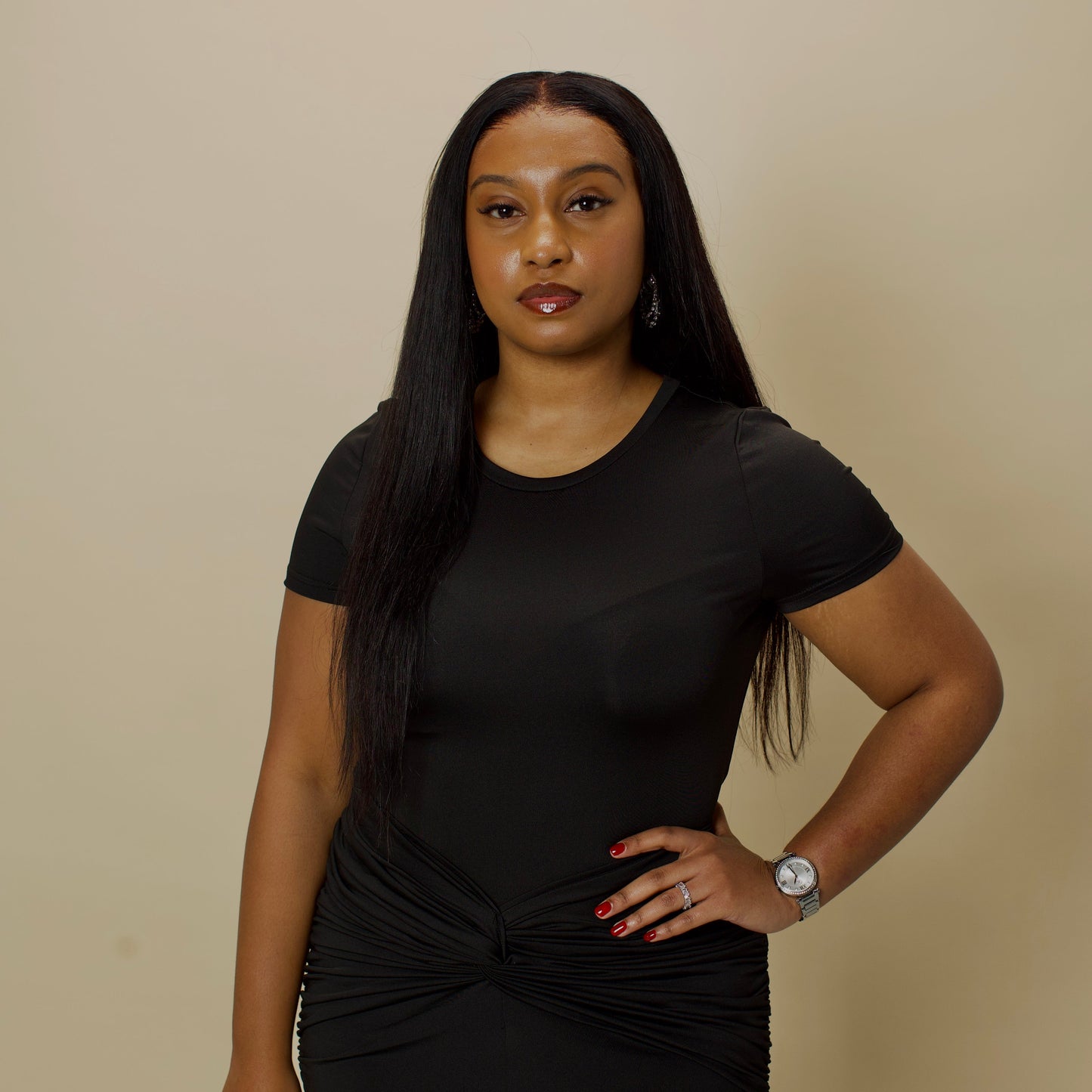 Wig Cali: jet black wig