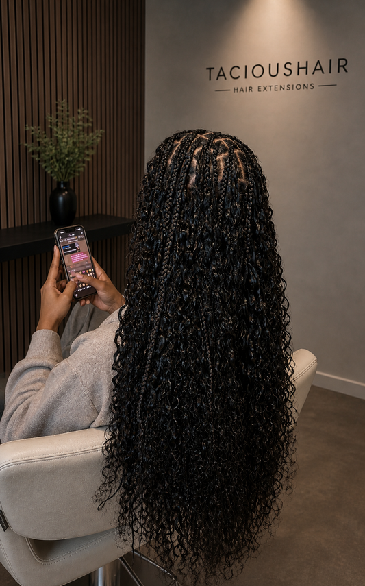 Curly crochet hair