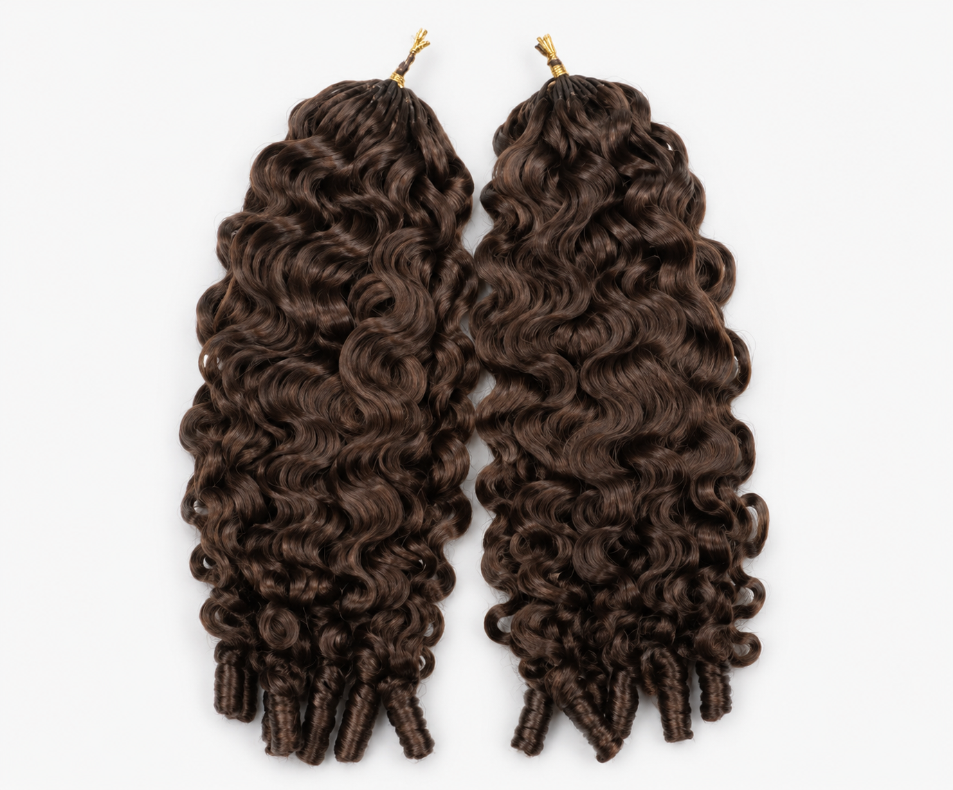 Curly crochet hair